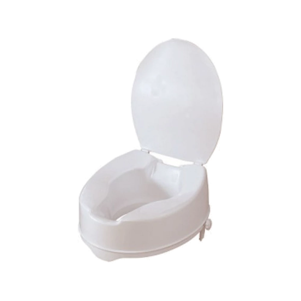 Műanyag WC magasító fedeles 10 cm