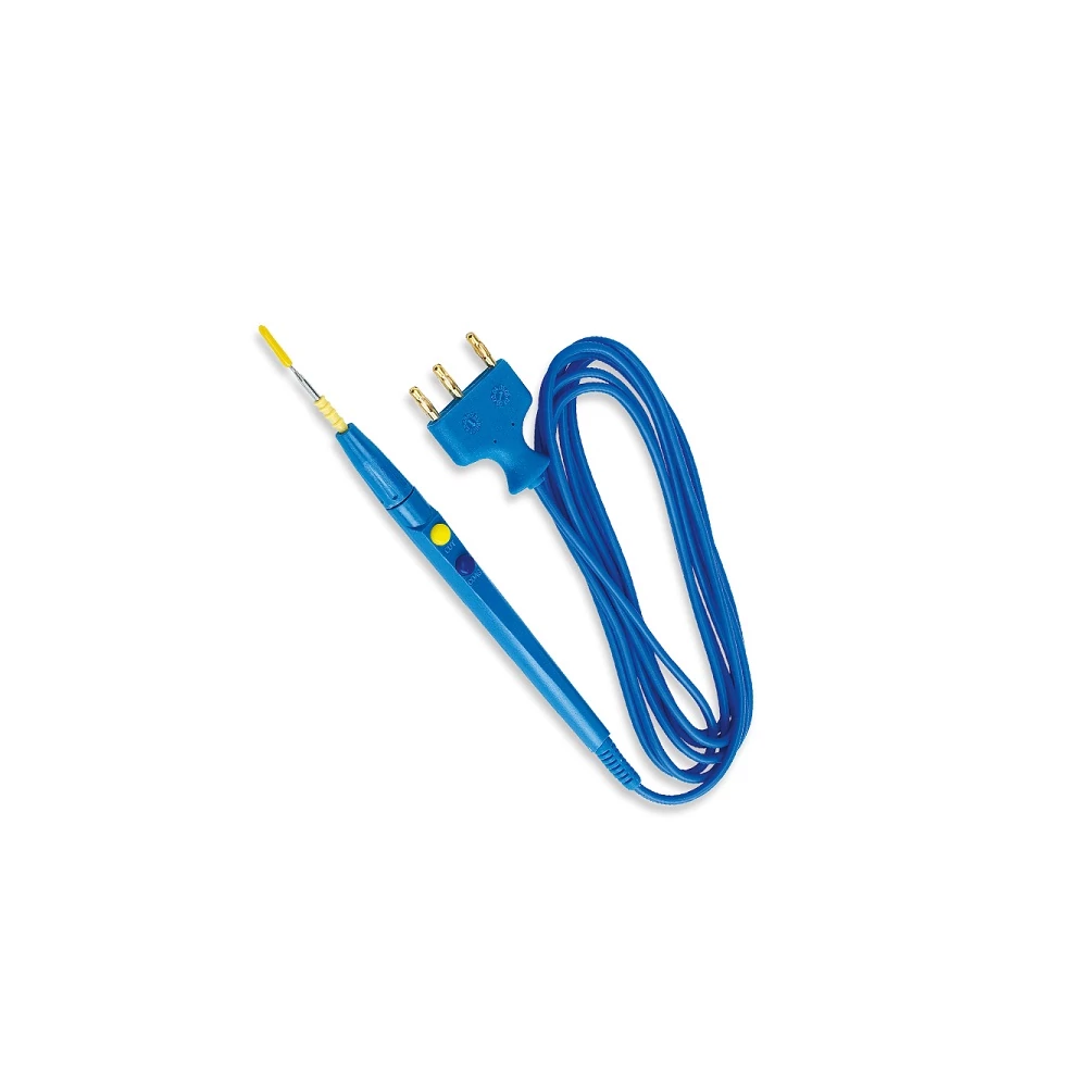Két gombos nyél kés elektródával (elektrokauter)