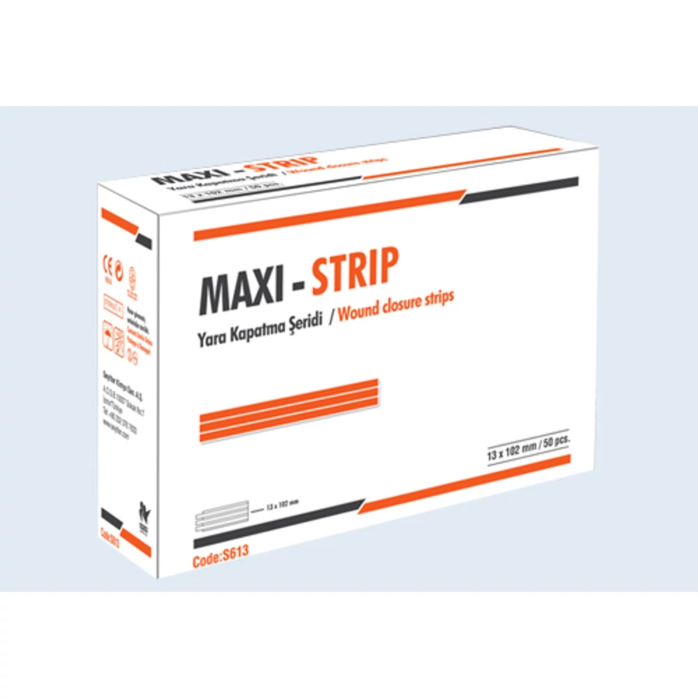 Maxi-Strip sebkezelő tapasz, sebzáró csík
