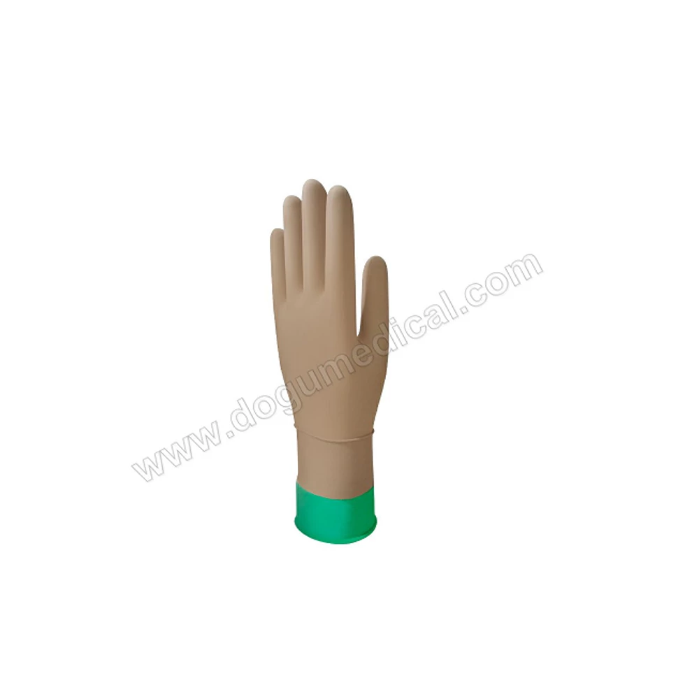 Két rétegű kesztyű, latex, steril