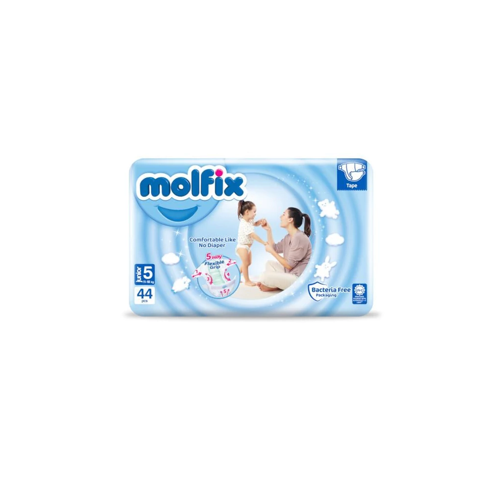 MOLFIX Tépőzáras Pelenka JUMBO (5-ös 11-18 kg) - 44 db